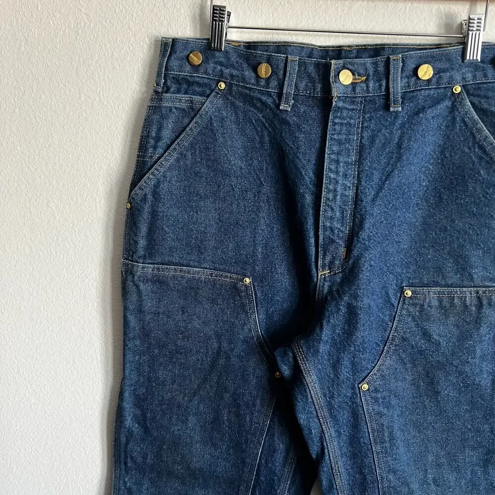 Carhartt B07 DMN denim double knee work wear carpenter pants